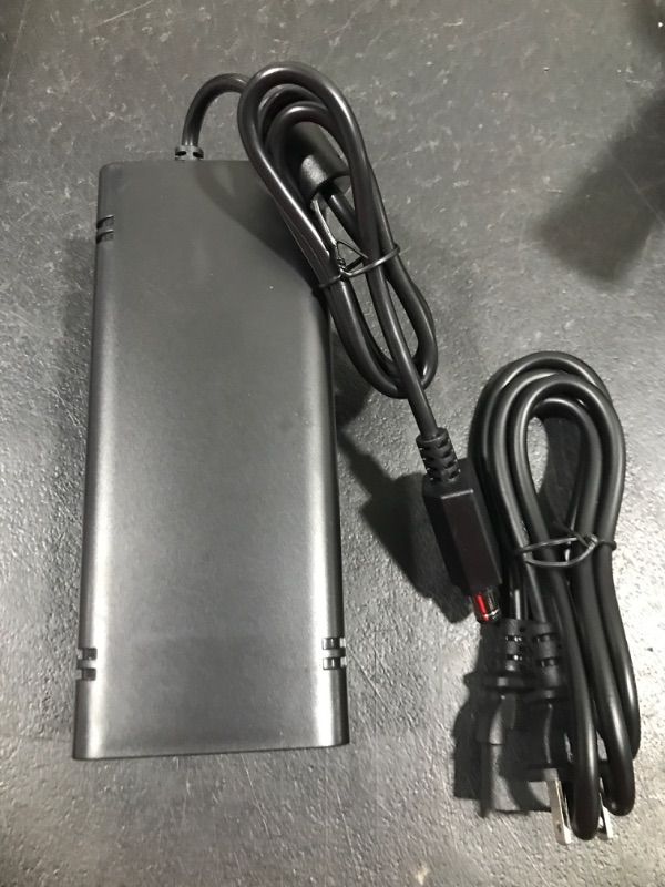 Photo 2 of Fancy Buying AC Adapter with Cable for Xbox 360 Slim Power Supply Charger Brick (Black)
