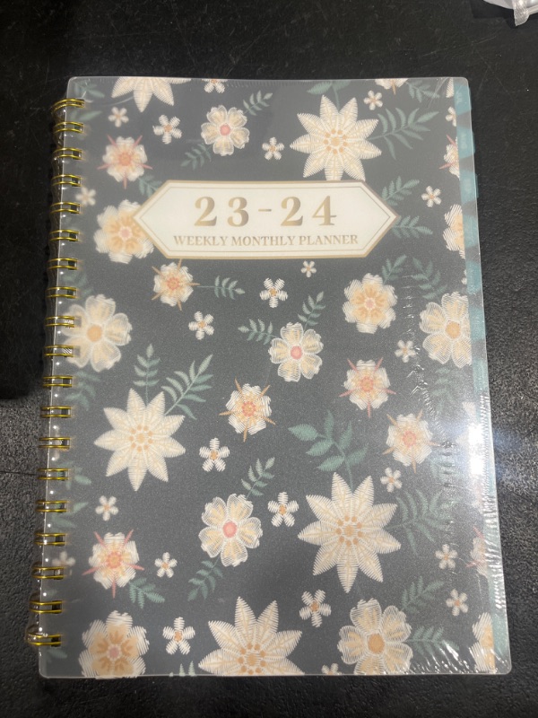 Photo 2 of Ymumuda Planner 2023-2024, Academic Weekly Monthly Planner 2023-2024, JUL.2023 to JUN.2024, 7" X 10", 12-Month School Planner Notebook with Large Writing Blocks, Floral 11 