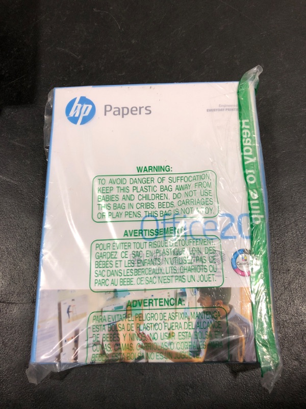 Photo 2 of HP Printer Paper | 8.5 x 11 Paper | Office 20 lb | 1 Ream - 500 Sheets | 92 Bright | Made in USA - FSC Certified | 172160R