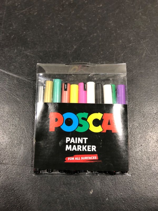 Photo 1 of posca PC-1MR 18 Pen Set - In Limited Edition Plastic Wallet - Extra Black and White