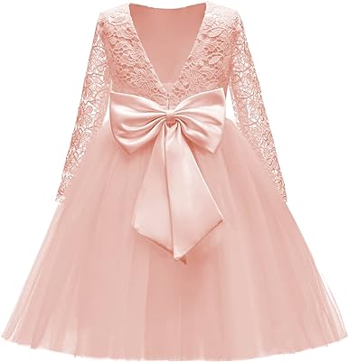 Photo 1 of Flower Girl Dress Lace Party Dresses Lace Girl Dress Lace Top Tulle Dress Girls First Communion Dress SIZE 10/11