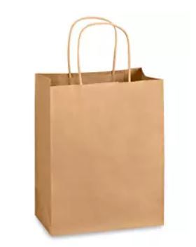 Photo 1 of 120pcs Brown Paper Bags with Handles Mixed Size Bulk Kraft Paper Gift Bags for Business, Shopping, Retail, Merchandise Bags 5.2"x3.5"x8"
