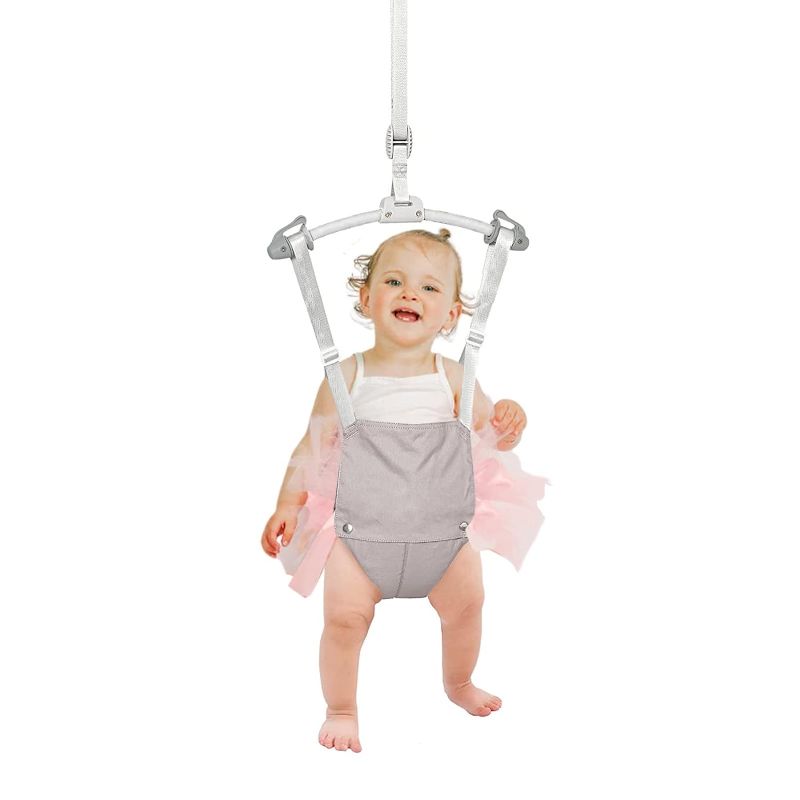 Photo 1 of Baby Door Jumpers and Bouncers Exerciser Set with Door Clamp Adjustable Strap for Toddler Infant 6-24 Months… 