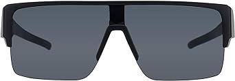 Photo 1 of Dollger Oversized Square Retro Goggles Sunglasses Women Men UV400 Clip on Flat Top Thick Shades Plastic Shield Sun Glasses 