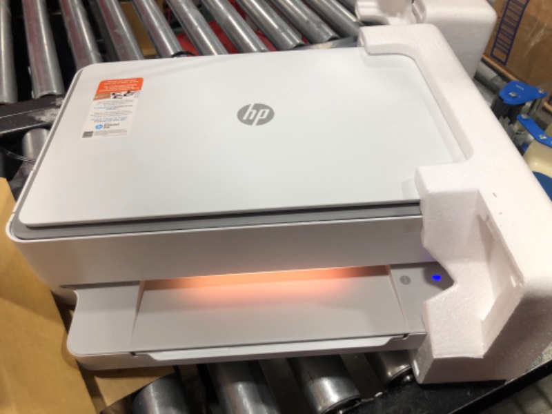 Photo 2 of HP ENVY 6055e Wireless Color Inkjet Printer, Print, scan, copy, Easy setup, Mobile printing, Best for home, Instant Ink with HP+,white New ( 3 months free ink is NOT INCLUDED)