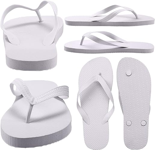 Photo 1 of 3 Pairs Flip Flops, Slim Flip Flop Sandal with Narrow Strap, Non Slip Flip Flop Sandal for Women Men size 8-9