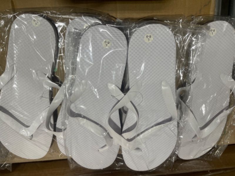 Photo 2 of 3 Pairs Flip Flops, Slim Flip Flop Sandal with Narrow Strap, Non Slip Flip Flop Sandal for Women Men size 8-9