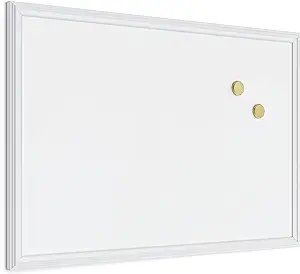 Photo 1 of U Brands Magnetic Dry Erase Board, 20 x 30 Inches, White Wood Frame (2071U00-01)