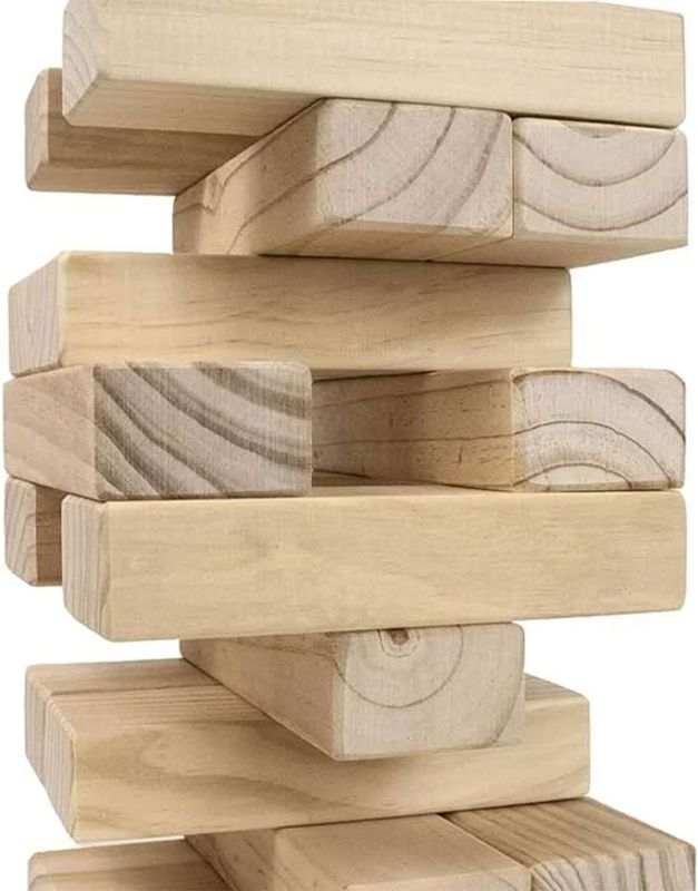 Photo 1 of  Games Giant Tumbling Timbers with carrying case starts at 2.5-feet tall and builds to 5-feet