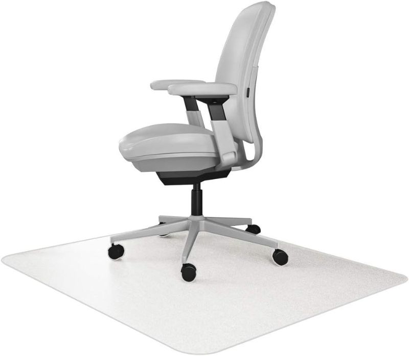 Photo 1 of Office Desk Chair Mat - for Low Pile Carpet (with Grippers) Clear, 48 Inches x 48 Inches