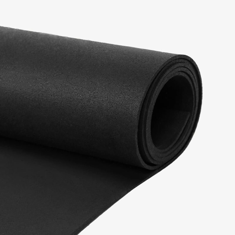 Photo 2 of  Thick Tough Rubber Flooring Roll | Flexible Recycled Rubber Floor Mats for Home Gym | Heavy Duty Rubber Mat for Home Gyms, Sheds, Horse Stall Mat or Trailer
