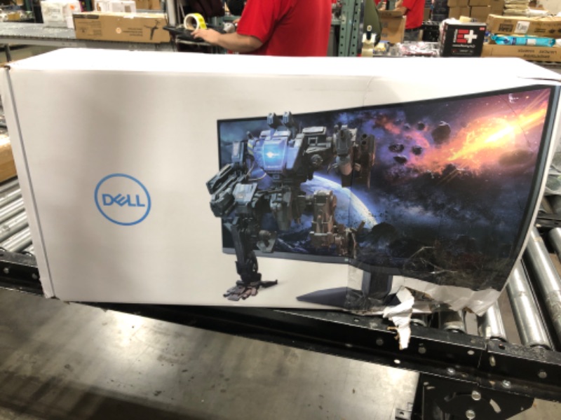 Photo 2 of Dell Curved Gaming Monitor 34 Inch Curved Monitor with 144Hz Refresh Rate, WQHD (3440 x 1440) Display, Black - S3422DWG