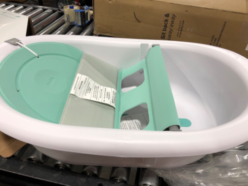 Photo 2 of 4-in-1 Grow-with-Me Bath Tub by Frida Baby Transforms Infant Bathtub to Toddler Bath Seat with Backrest for Assisted Sitting in Tub