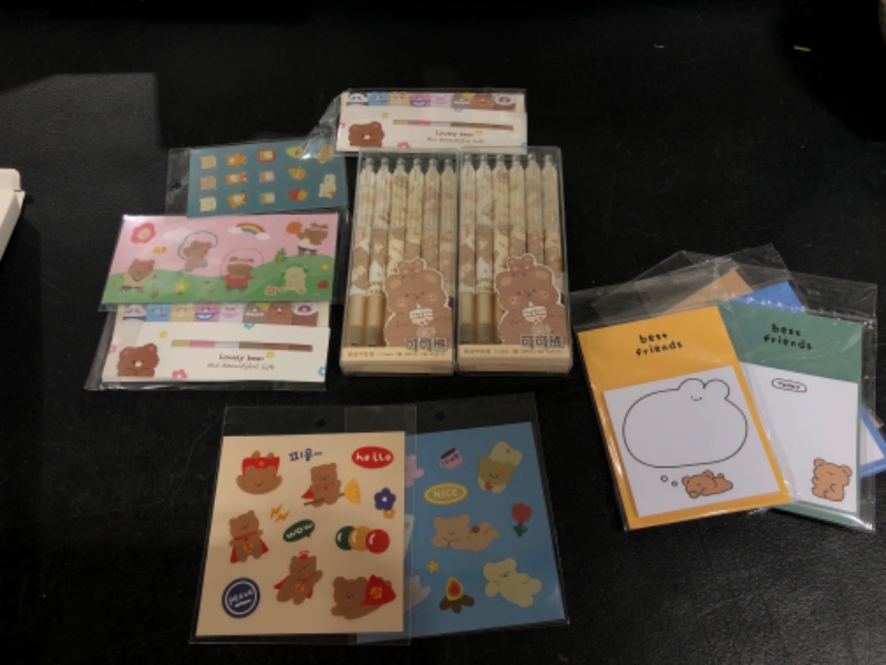 Photo 1 of 22PCS CUTE OFFICE SUPPLIES 