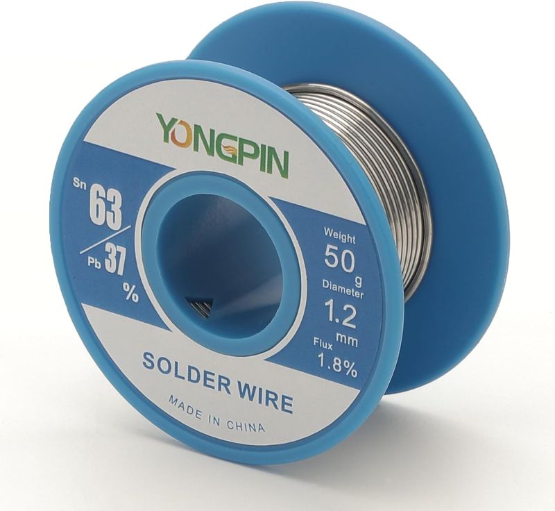 Photo 1 of 63/37(Sn63Pb37) 50g 1.2mm High Purity Rosin Core Solder Tin Lead Wire for Electrical Soldering