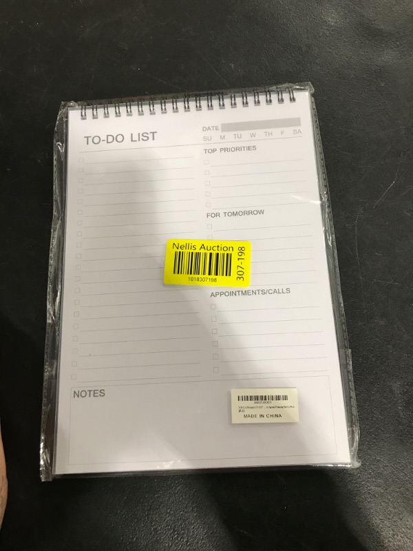 Photo 2 of To Do List Notepad: With Multiple Functional Sections - 6.5 x 9.8" 60 Sheets - Spiral Daily Planner Notebook - Task CheckList Organizer Agenda Pad for Work - Note and Todo Organization 