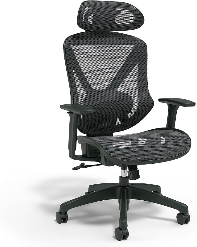 Photo 1 of Union & Scale™ FlexFit™ Dexley Ergonomic Mesh Swivel Task Chair, Black (UN59375)
