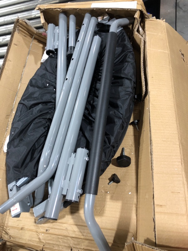 Photo 1 of BCAN 40/48" Foldable Mini Trampoline Max Load 330lbs/440lbs, Fitness Rebounder with Adjustable Foam Handle, Exercise Trampoline for Adults Indoor/Garden Workout