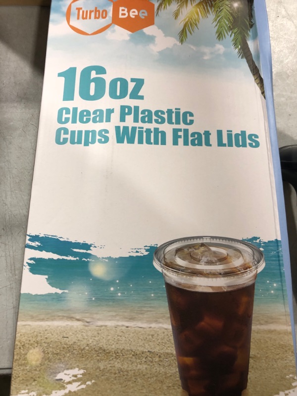 Photo 1 of 16OZ CLEAR PLASTIC CUPS 50 PACK