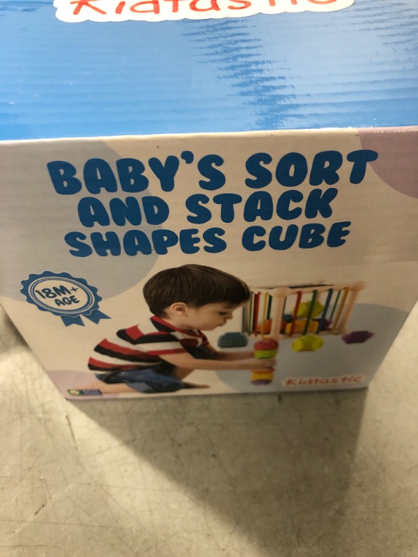 Photo 1 of BABYS SORT AND STACK SHAPES CUBE 