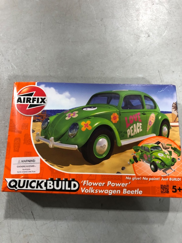 Photo 2 of Airfix QUICKBUILD VW Beetle Flower-Power Plastic Model Kit
