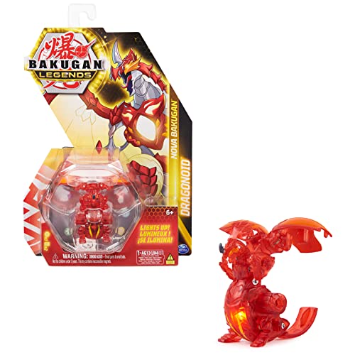 Photo 1 of Bakugan Legends, Nova Bakugan, Dragonoid, Light up Bakugan Action Figures, 1 Character Card and Metal Gate Card, Kids Toys for Boys Ages 6 and up
