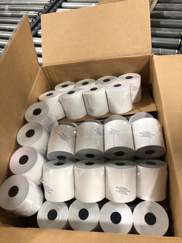 Photo 2 of (32 Rolls) 3-ply 3" inch 65' Feet White/Canary/Pink Carbonless Paper for Star SP700 TMU 220 (3-ply 3" inch 65' Feet) Kitchen Printer Paper From BuyRegisterRolls