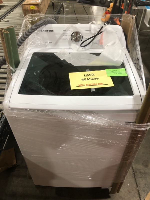 Photo 1 of Samsung 4.5-cu ft Impeller Top-Load Washer (White)