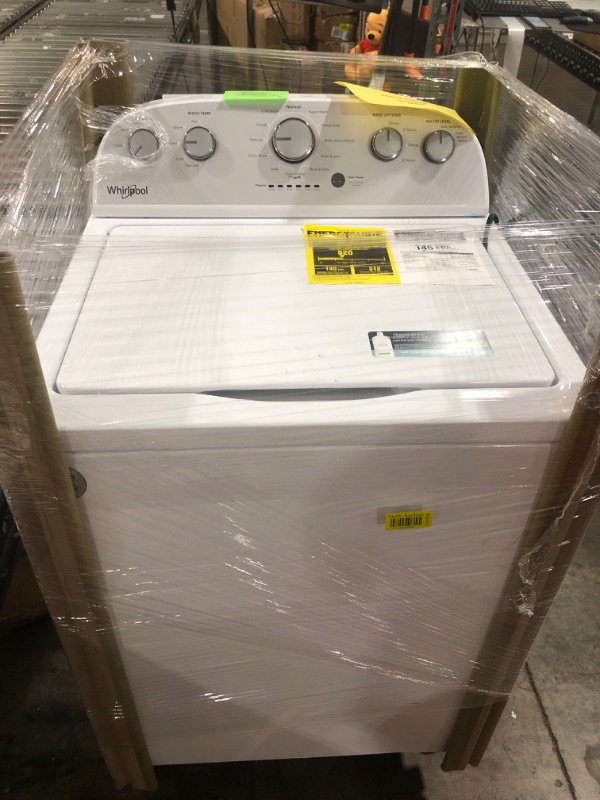 Photo 4 of Whirlpool 3.5-cu ft High Efficiency Agitator Top-Load Washer (White)