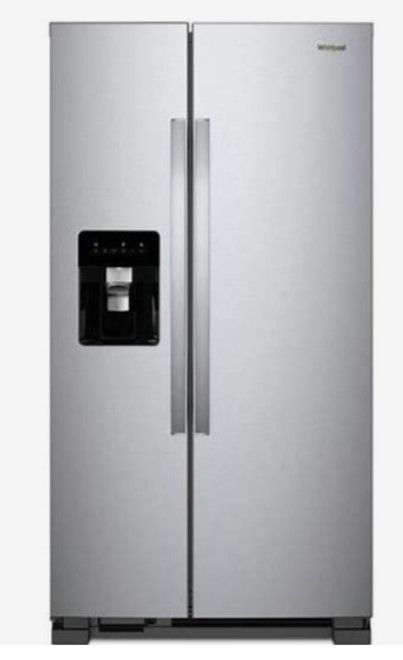 Photo 1 of Whirlpool 24.6-cu ft Side-by-Side Refrigerator with Ice Maker (Fingerprint Resistant Stainless Steel)