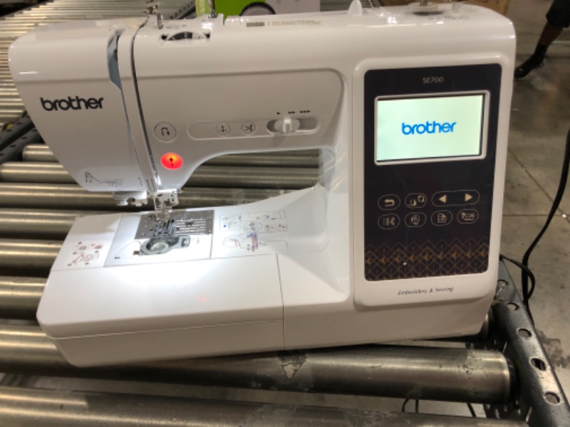 Photo 2 of Brother SE700 Sewing and Embroidery Machine, Wireless LAN Connected, 135 Built-in Designs, 103 Built-in Stitches, Computerized, 4" x 4" Hoop Area, 3.7" Touchscreen Display, 8 Included Feet