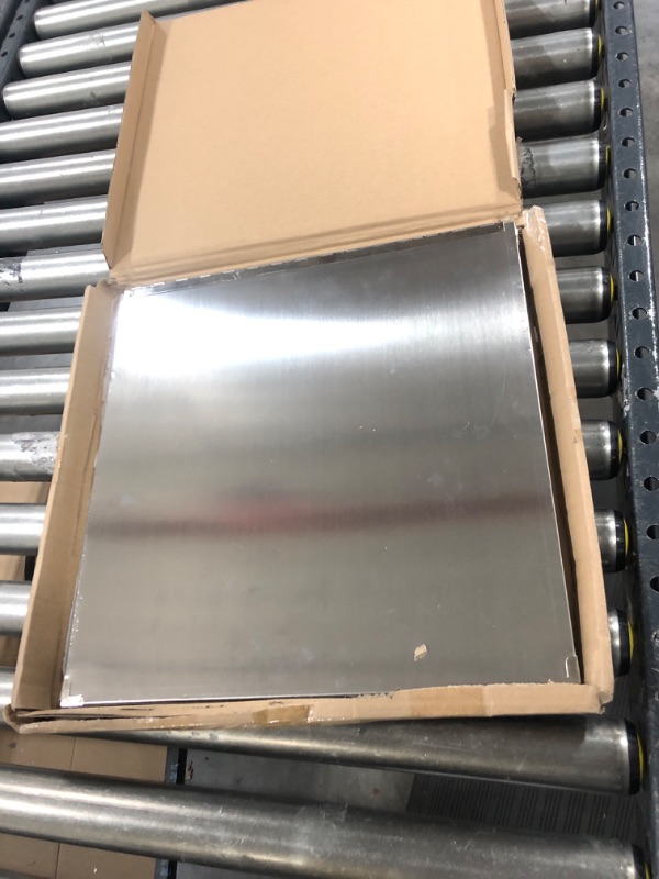 Photo 1 of 2 Pieces Grease Splatter Guard 2 Sided Foldable Stainless Steel Splatter Guard Oil Splash Guard for Grease Stainless Steel Backsplash for Stove Frying Pan Splatter Guard (15.7" X 15.7")