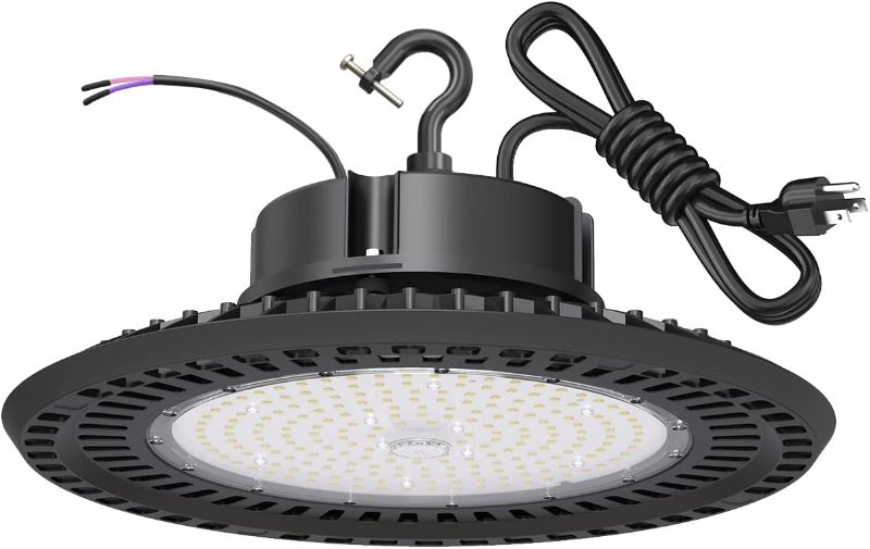 Photo 1 of BFT LED High Bay Light 240W UFO 5000K 36,000LM,1-10V Dimmable,1000W HID/HPS Replacement,UL 5-Foot Cable,UL Certified Driver IP65,Hook Mount,Shop Lights,Garage,Factory,Warehouse,Workshop,Area Light.
