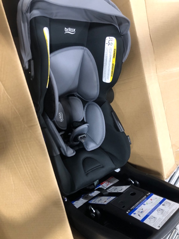 Photo 2 of Britax Willow S Infant Car Seat with Alpine Base, ClickTight Technology, Rear Facing Car Seat with RightSize System, Graphite Onyx
