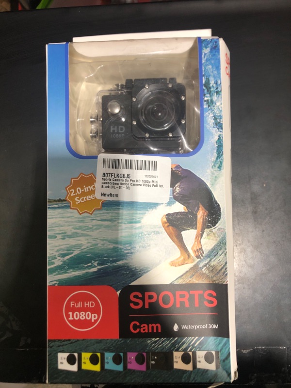 Photo 2 of Sports Camera HD 1080p Mini camcorders Action Camera Video Full hd, Black (HL-01-02)