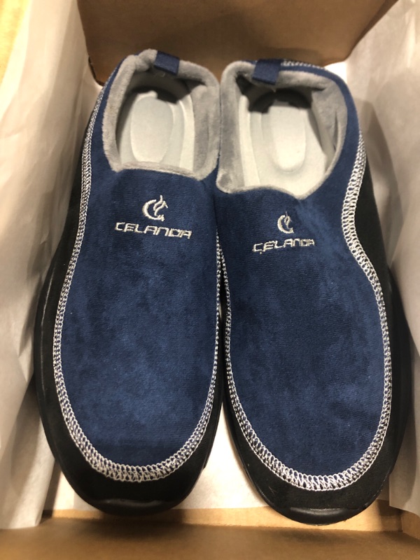 Photo 1 of [Size 10] C CELANDA Slip On Mules & Clogs for Womens Mens Light Open Back Shoes Comfort Walking Shoes Breathable Slippers Closed Toe Slides- navy