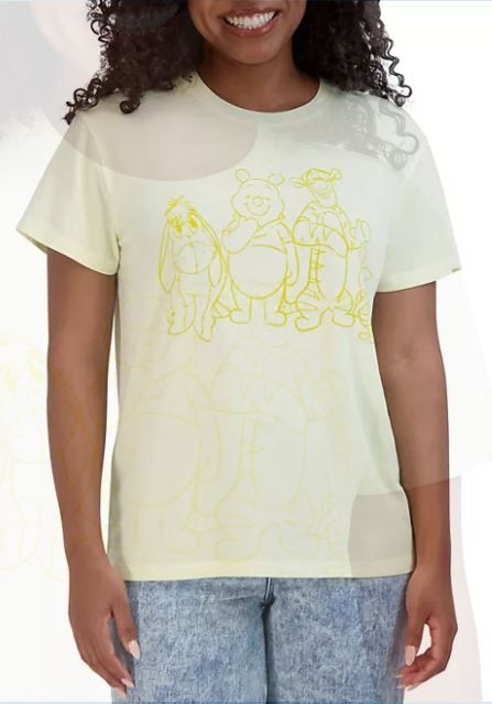 Photo 1 of [Size XXL] Disney Winnie the Pooh Women's Soft Short Sleeve Graphic Print T-Shirt
