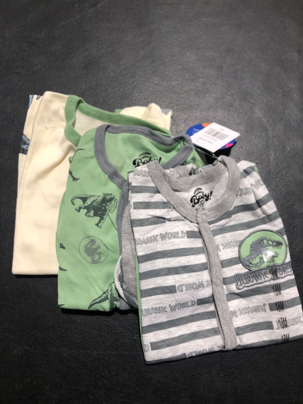 Photo 1 of [Size 18mo] Universal Baby - Jurassic Park 3pc Footed Onesies