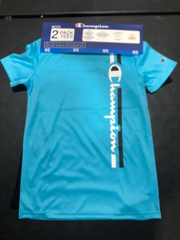 Photo 2 of [Size Kids 10/12] 2 Pack of Champion Tees- Blue and Black