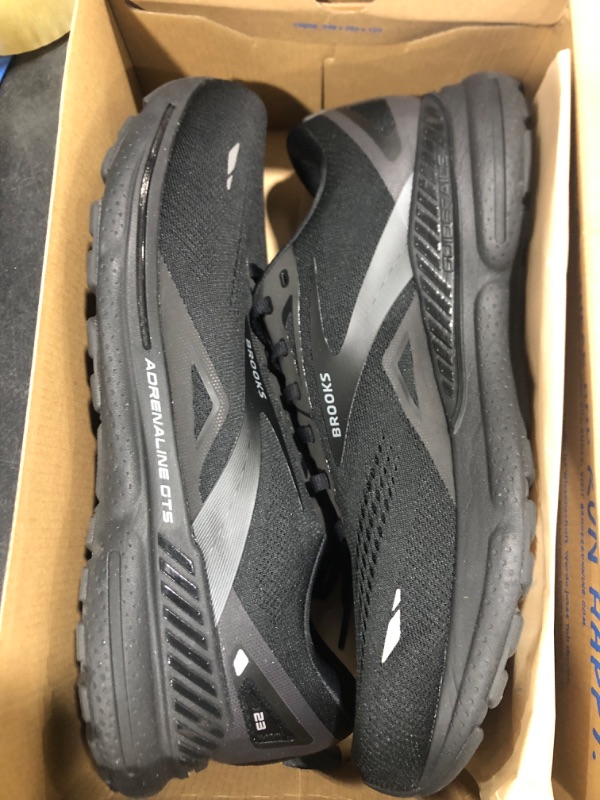 Photo 2 of [Size 13 Wide] Brooks Men’s Adrenaline GTS 23 Supportive Running Shoe 13 Wide Black/Black/Ebony
