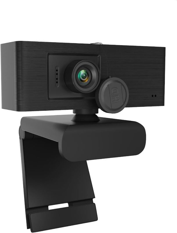 Photo 1 of 1080P Manual Focus Webcam with Microphone for Desktop, USB Computer Cameras 