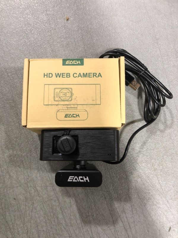 Photo 1 of 1080P Manual Focus Webcam with Microphone for Desktop, USB Computer Cameras 