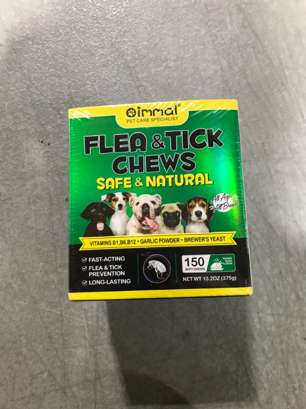 Photo 2 of Flea and Tick Prevention for Dogs, 150 Flea & Tick Prevention for Dogs Chewable, Natural Flea and Tick Supplement for Dogs, Oral Flea and Tick Treats for Dogs, Flea and Tick Chews for Dogs,Duck Flavor