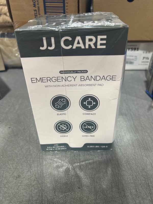 Photo 2 of JJ CARE Israeli Emergency Bandages 6 inch – 2 Pack Israeli Compression Bandage Individually Packed – Emergency Trauma Dressings – Sterile & Vacuum Sealed First Aid Combat Pressure Bandages (Pack of 2) 6" x 6.5" inches each