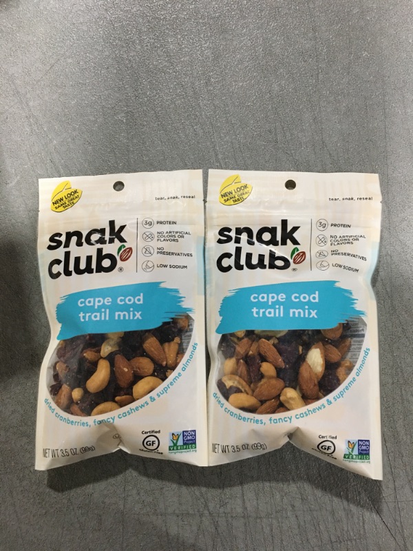 Photo 2 of 2pck Snak Club Cape Cod Trail Mix, 3.5 Ounce 