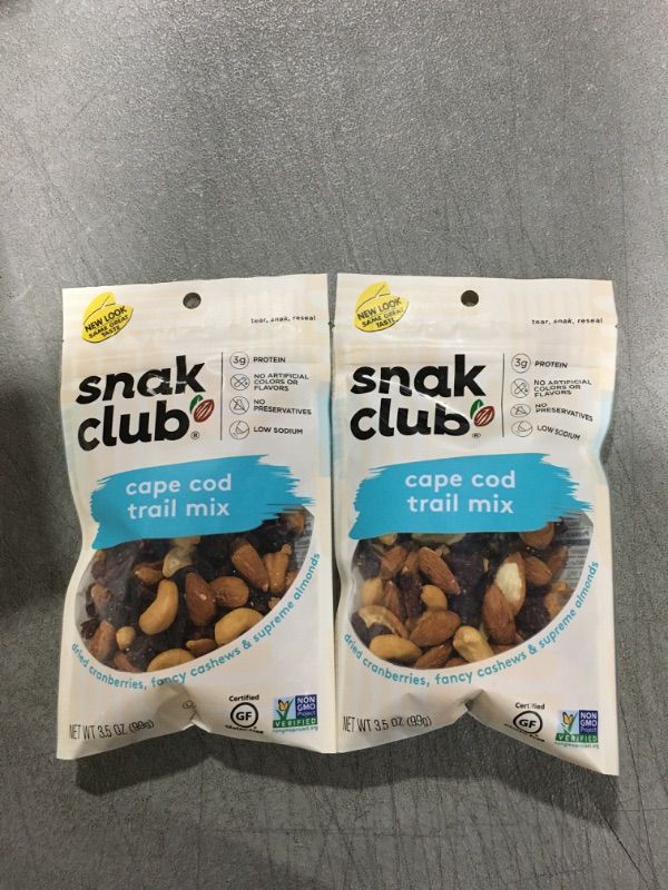 Photo 2 of 2pck Snak Club Cape Cod Trail Mix, 3.5 Ounce