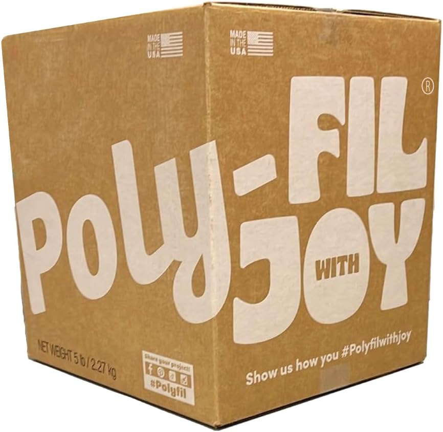 Photo 1 of Fairfield The Original Poly-Fil, Premium Polyester Fiber Fill, Soft Pillow Filler, Stuffing for Stuffed Animals, Toys, Cloud Decorations, and More, Machine-Washable, 5 lbs. Box
