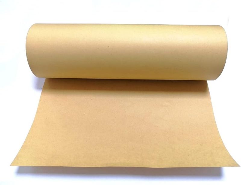 Photo 1 of 12 Inch x 1800 Inch Kraft Paper Roll 150 Feet 80# Bamboo Paper Roll Packaging FSC Certified Eco-Friendly Alternative to Bubble Wrap Cushion Paper Sheet Wrapping Glass Cosmetics Wine No Tree Was Harmed
