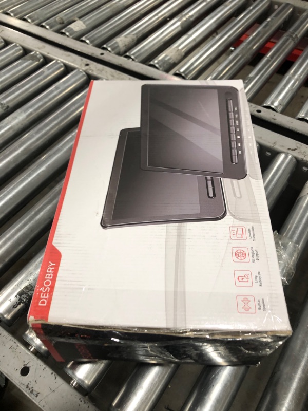 Photo 1 of ***UNABLE TO TEST***
12" Portable DVD Player for Car, DESOBRY Car DVD Player Dual Screen with 5-Hour Rechargeable Battery