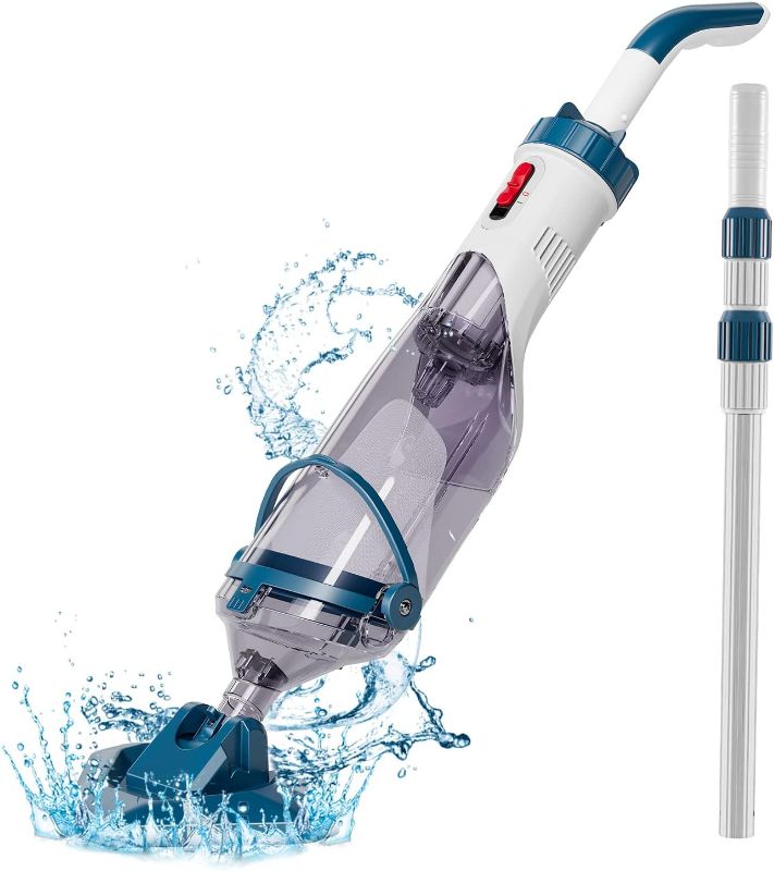 Photo 1 of 

Enhulk Pool Vacuum for Above Ground Pool with a Telescopic Pole, Running time up to 1H, Handheld Rechargeable Pool Cleaner with Powerful Suction up to 15.8...
Style:Pool Vacuum